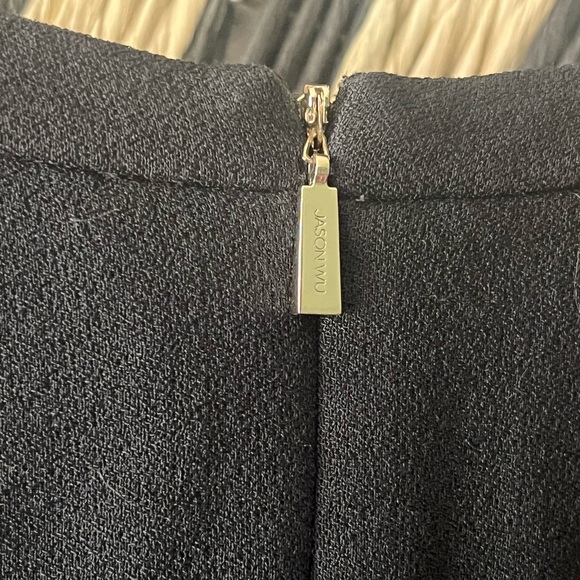 Jason Wu Designer Long Sleeve Black Lace Sheath Cocktail Dress Women’s Medium - Picture 6 of 10